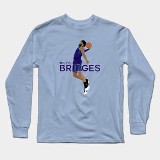 Miles Bridges With Text Long Sleeve T-Shirt